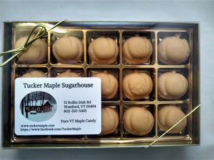 Pumpkin Shaped Maple Candy made by Tucker Maple Sugarhouse