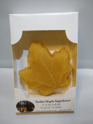 Maple Candy Leaf approximately 1.7 ozs made by Tucker Maple Sugarhouse